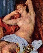 Pierre-Auguste Renoir La baigneuse endormie painting